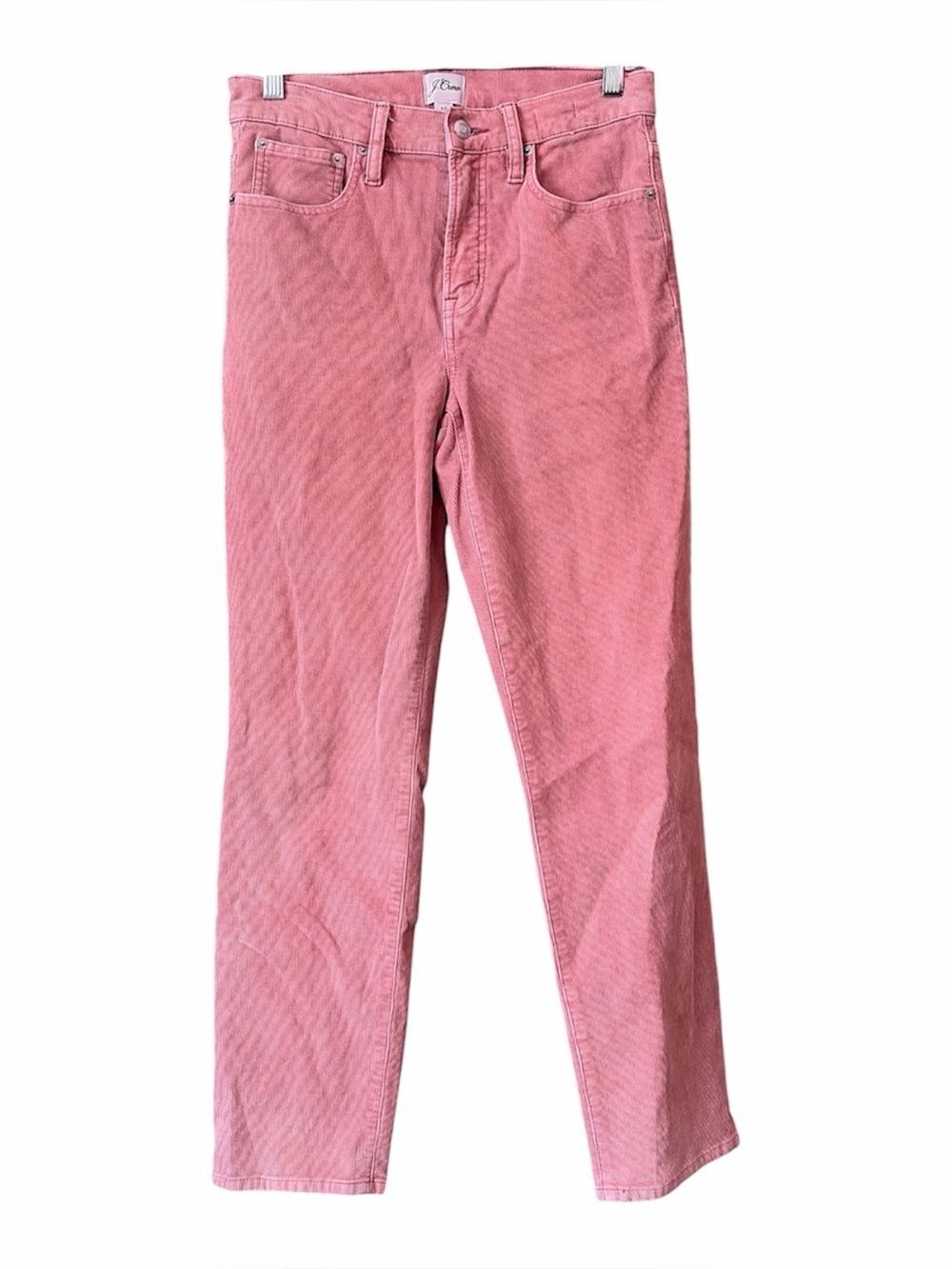 J. Crew Rose Pink Corduroy Vintage Straight Pants Sz 27